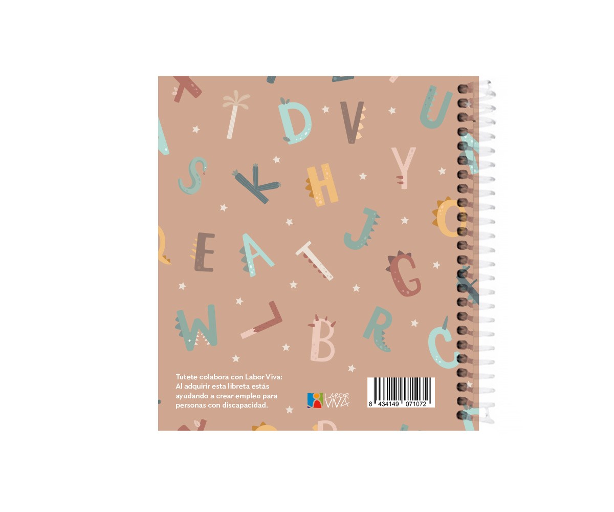 Pequeña Agenda Guardería Personalizable Funny Letters