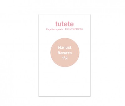 Pequeña Agenda Guardería Personalizable Funny Letters