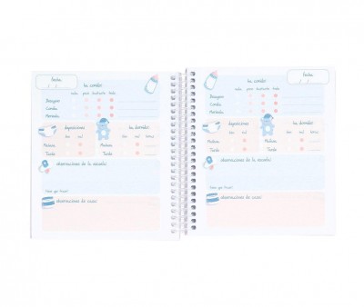 Pequeña Agenda Guardería Personalizable Funny Letters