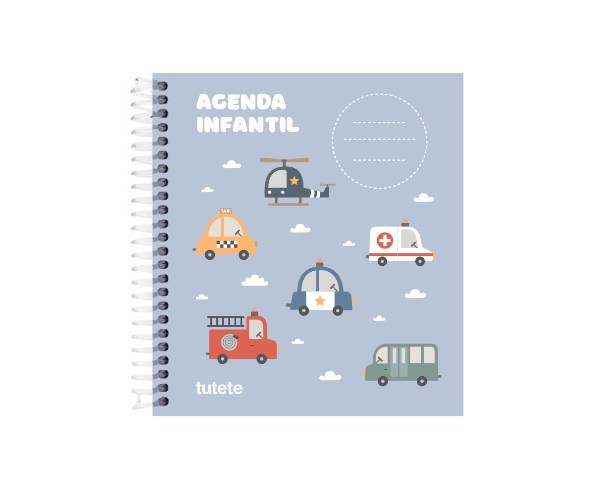 Pequeña Agenda Guardería Personalizable City Cars