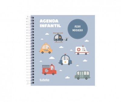 Pequeña Agenda Guardería Personalizable City Cars