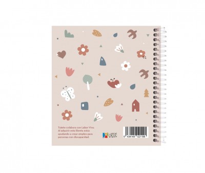Pequeña Agenda Guardería Personalizable Geometric Nature