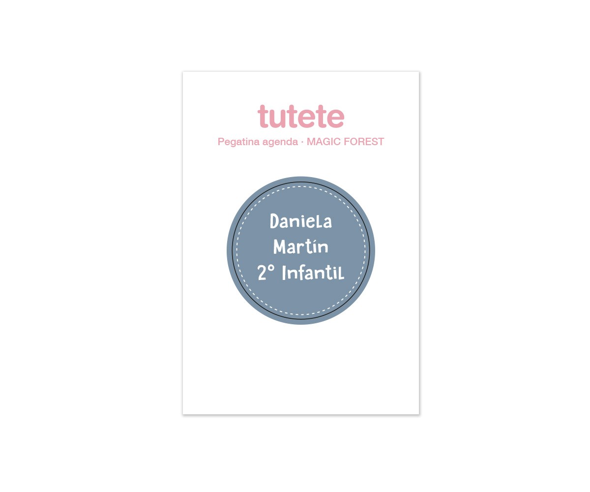 Pequeña Agenda Guardería Personalizable Magical Forest
