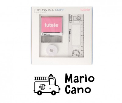 Sello Personalizado Bomberos +  Cinta Blanca para Ropa Oscura