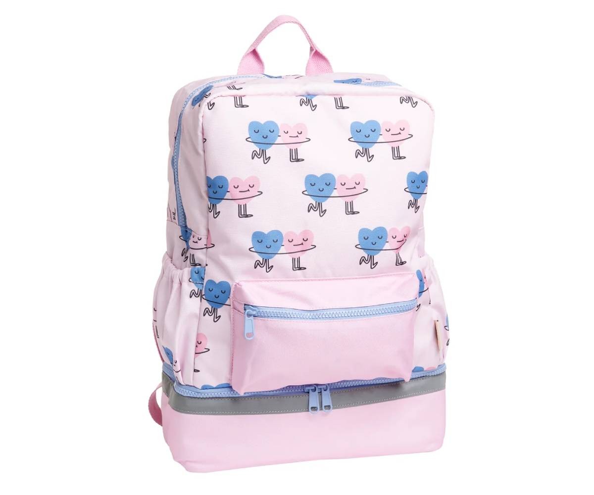 Sac à Dos Primaire avec Compartiment Isotherme Dancing Hearts Personnalisable