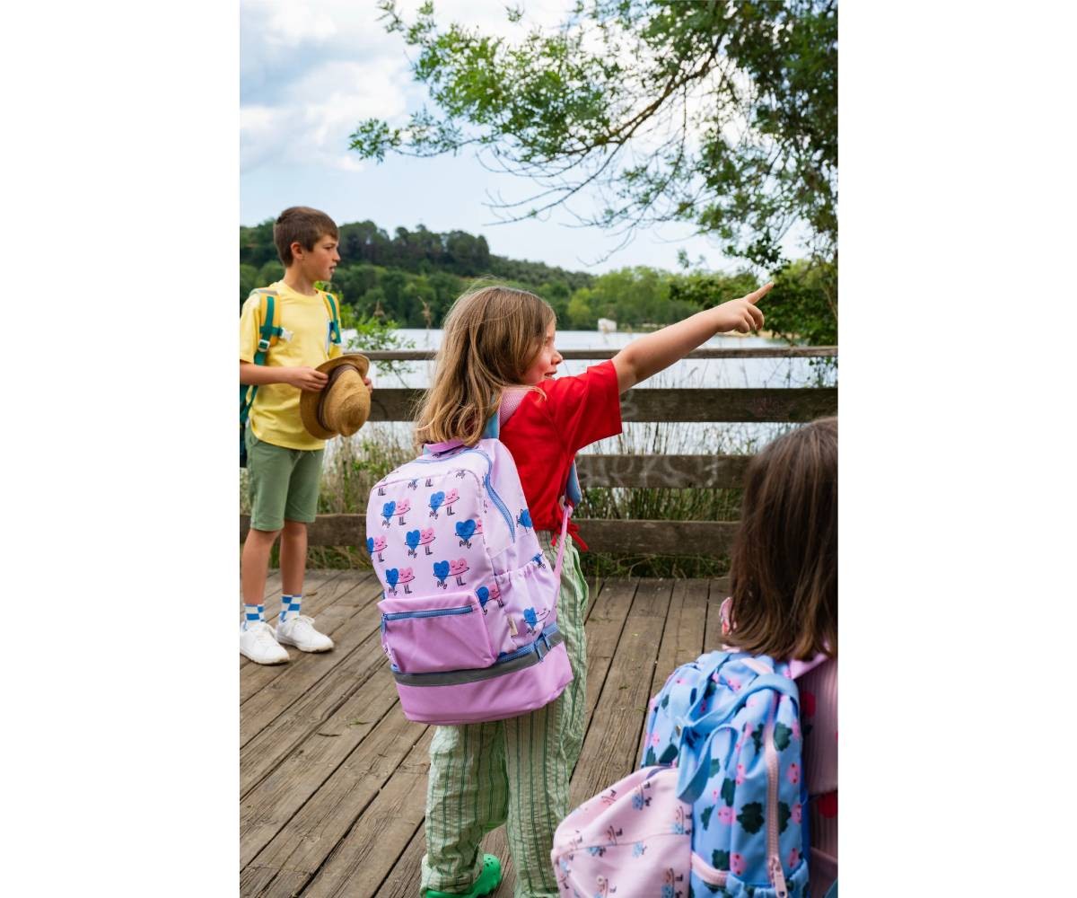 Sac à Dos Primaire avec Compartiment Isotherme Dancing Hearts Personnalisable