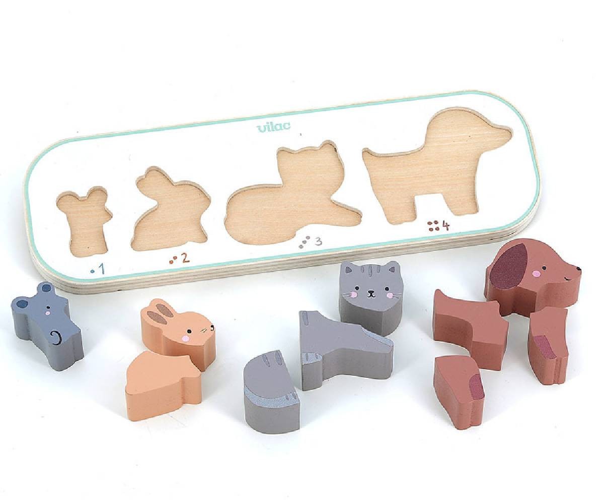 1,2,3 Puzzle Animales Aprendo a Contar