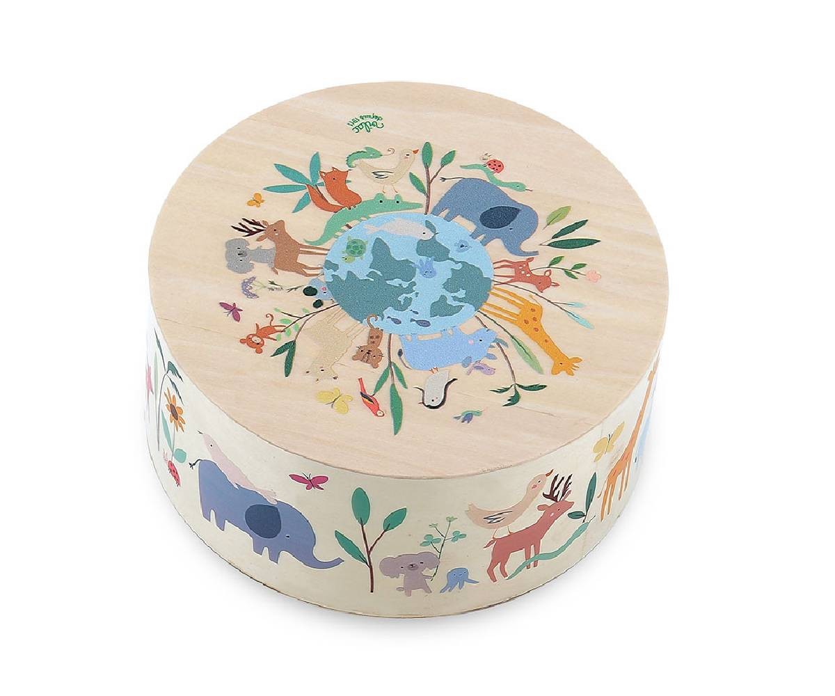 Caixa de madeira ?Animais do Mundo?