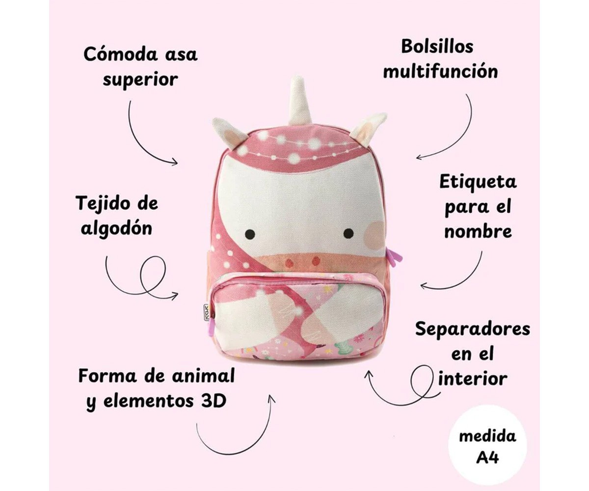 Grand Sac à Dos Licorne Personnalisable