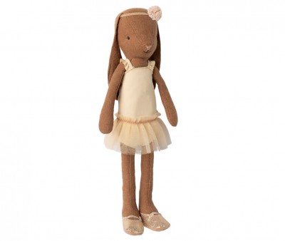 Coniglietta Maileg T2 Bunny Brown Vestito Ballet Crema