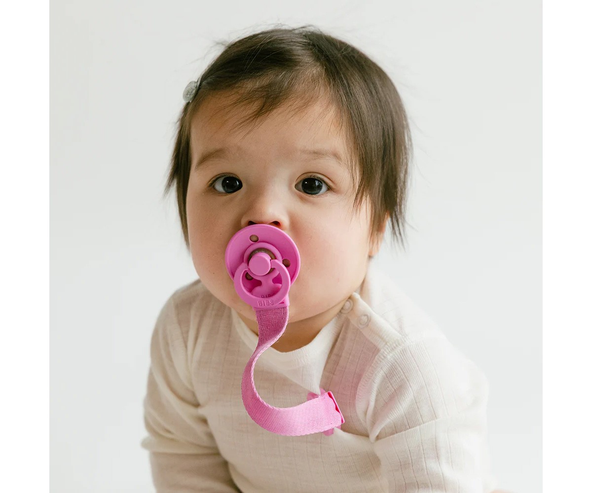 Porta-chupeta BIBS Loop Clip Bubblegum