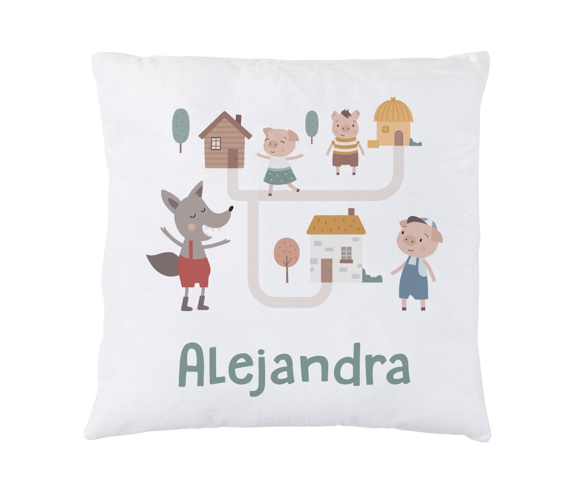 Cojín Personalizado The Three Little Pigs