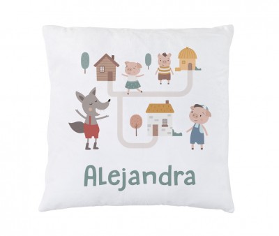 Cojín Personalizado The Three Little Pigs