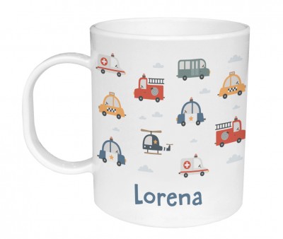 Taza de Plástico Personalizada City Cars