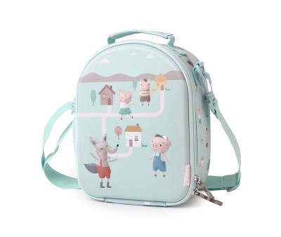 Bolsa Merienda Térmica 3D The Three Little Pigs Personalizable