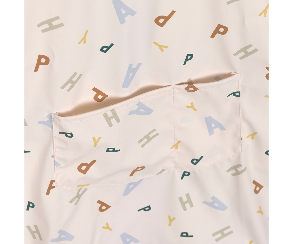 Bata de Pintura Escolar Happy Fruits Light Blue