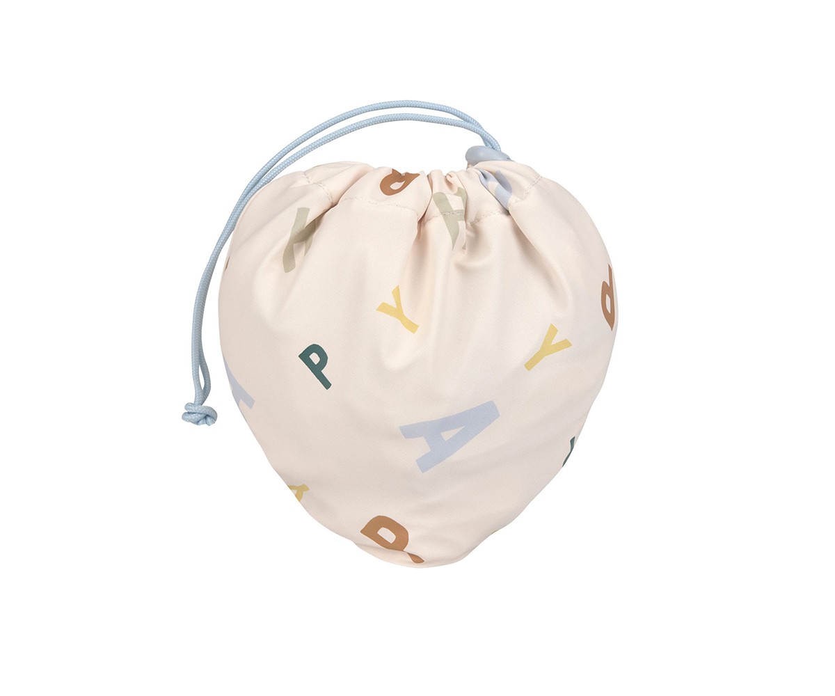 Bata de Pintura Escolar Happy Fruits Light Blue