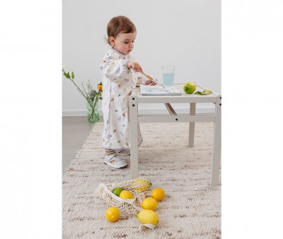 Blouse de Peinture Scolaire Happy Fruits Peach