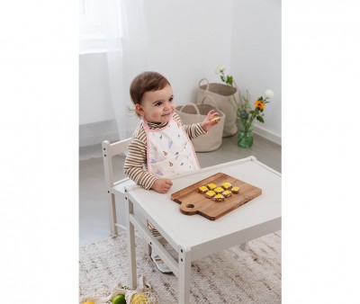 Bavoir Imperméable XL Happy Fruits Peach
