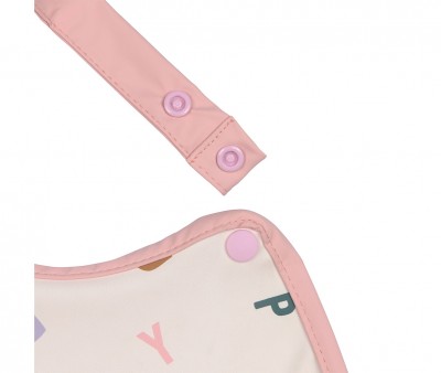 Bavoir Imperméable XL Happy Fruits Peach