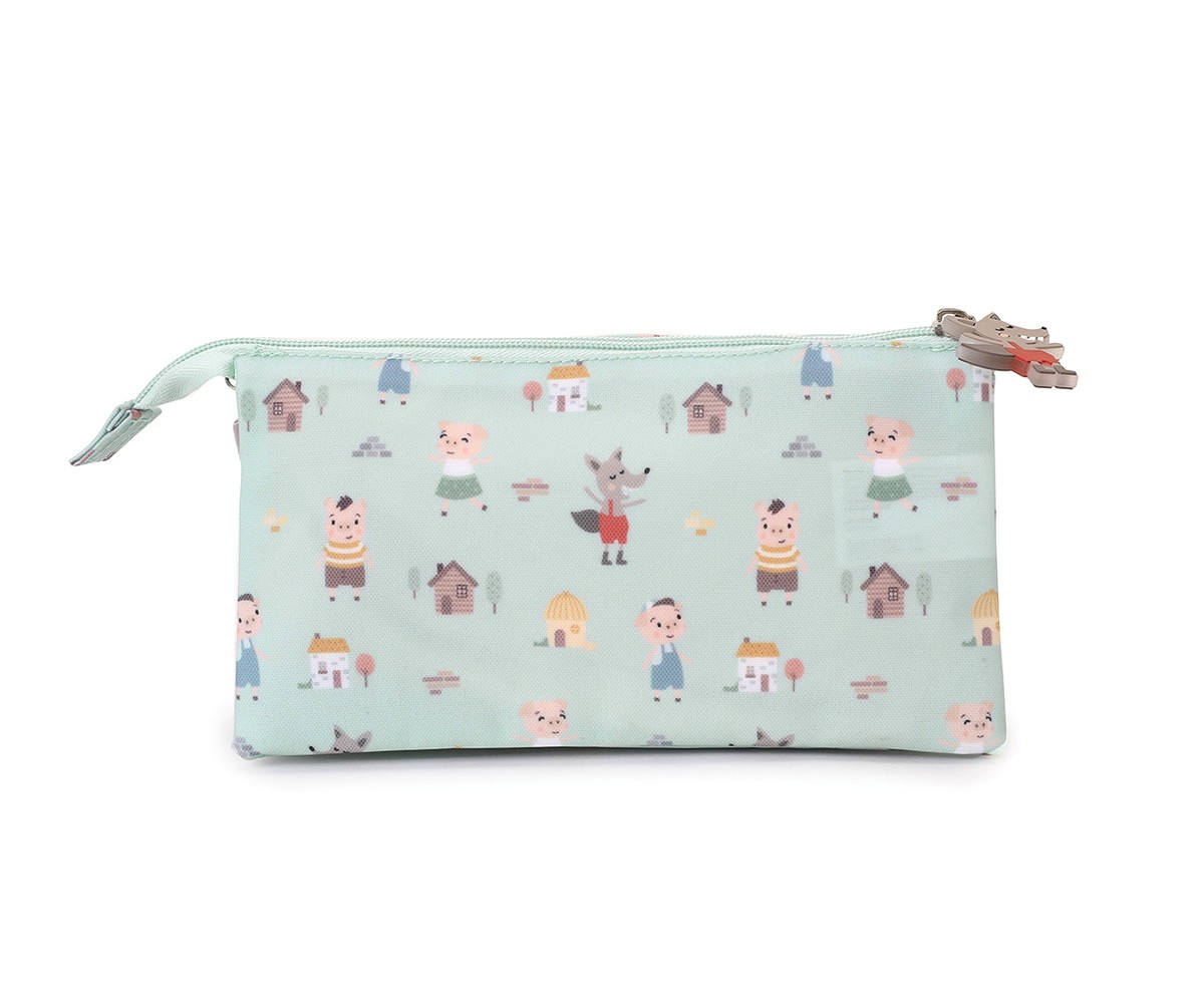 Trousse à 3 Compartiments The Three Little Pigs Personnalisable