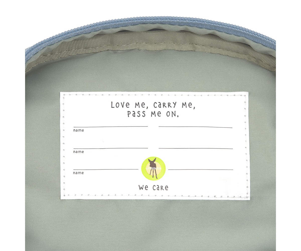 Mochila infantil Mini Pattern Party azul/verde