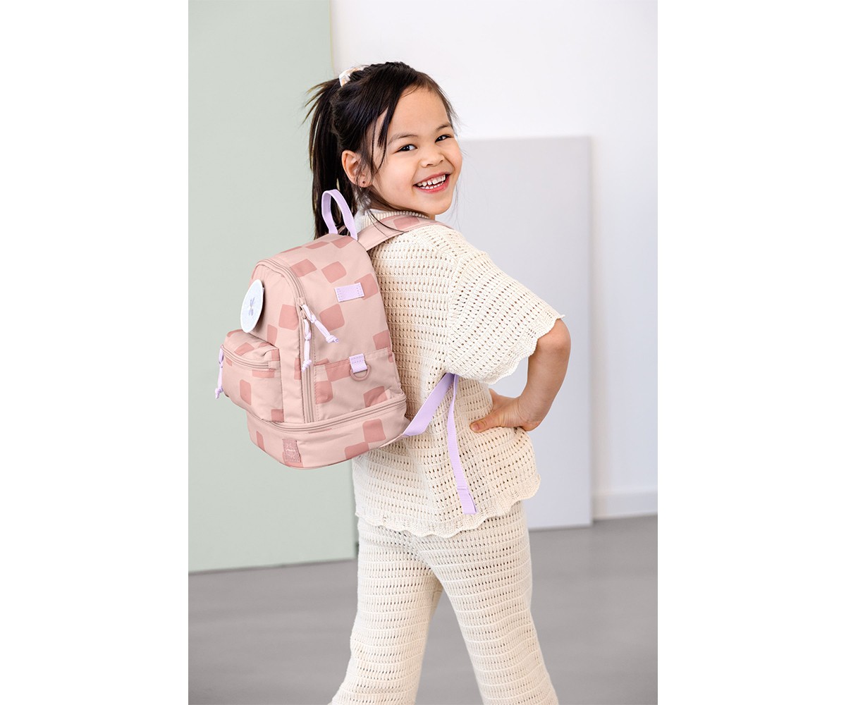 Mochila infantil Mini Pattern Party Rosa/Lilás