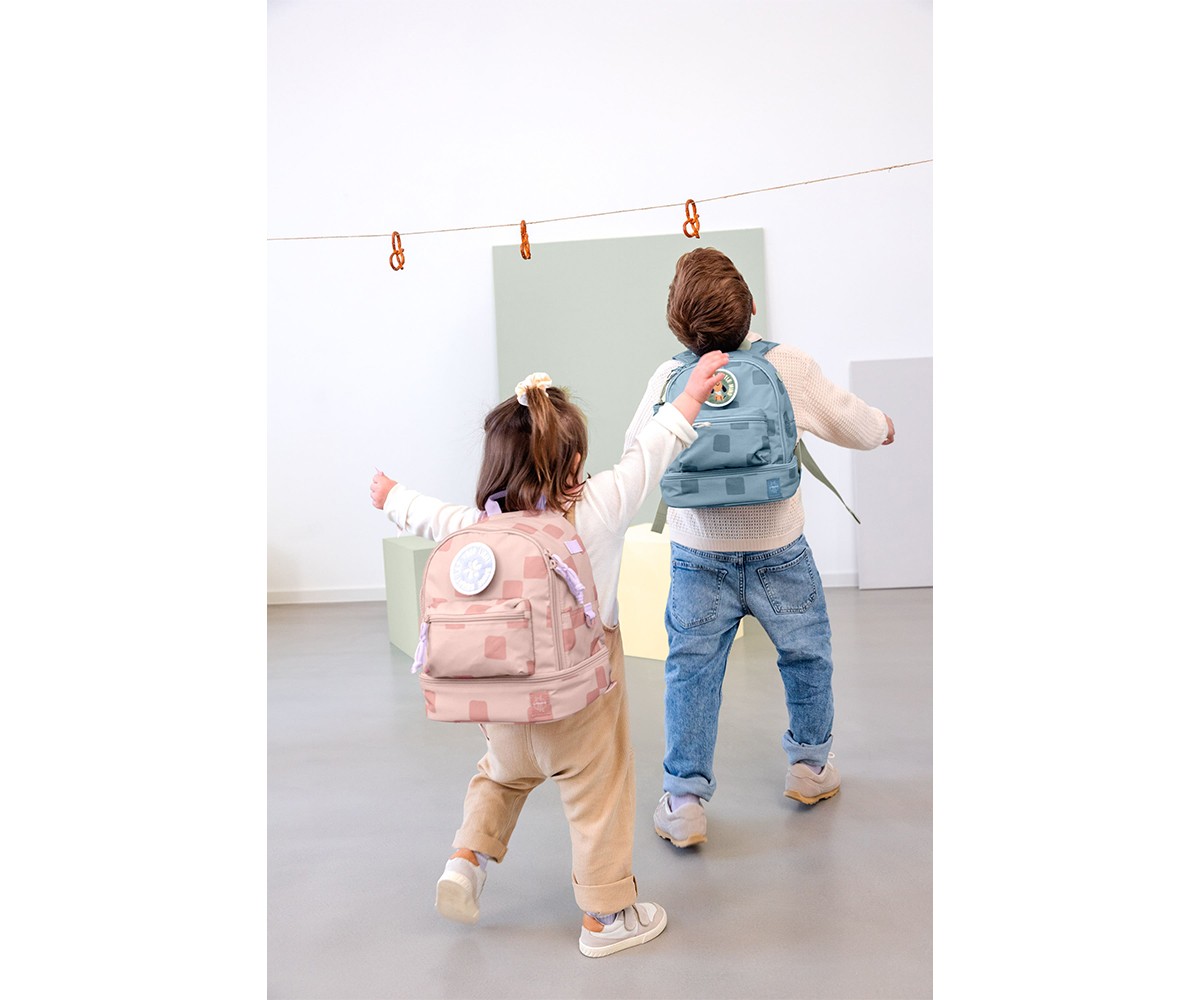 Mochila infantil Mini Pattern Party Rosa/Lilás