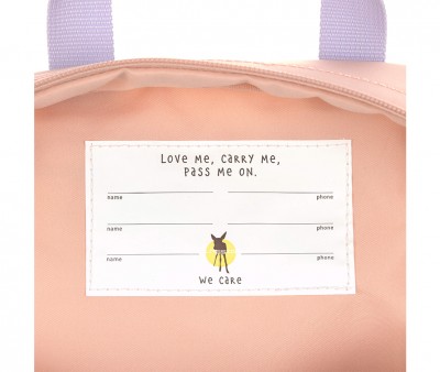 Mochila Square Mini Little Gang Cherry Peach