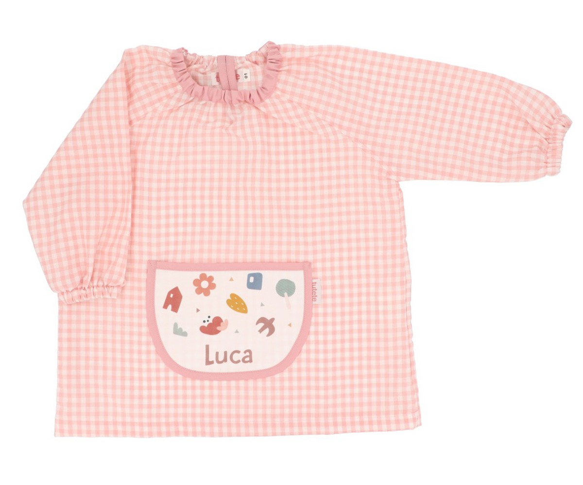 Babi con Bolsillo Central Vichy Geometric Nature Personalizado