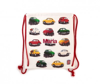 Mochila Saco Coche Fiat 500 Personalizable