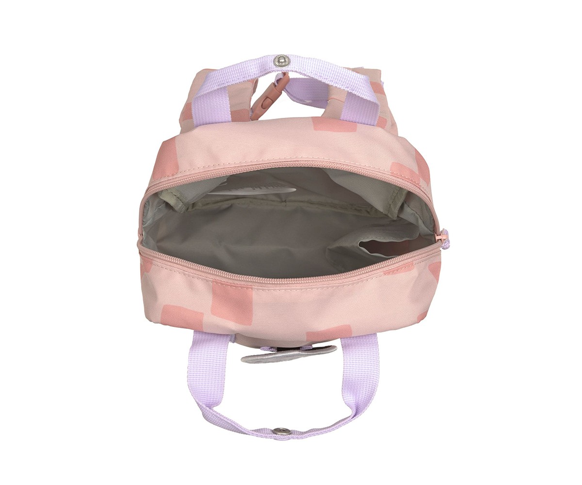 Mochila Square Pattern Party Rose / Lilac Personalizable