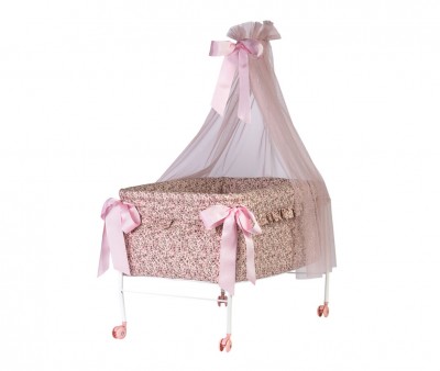 Cuna con Dosel para Muñecas Martina