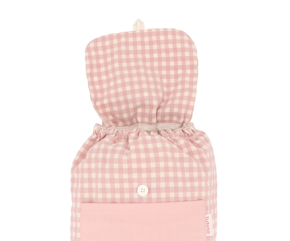 Petit Sac à Dos Vichy Geometric Nature Personnalisable