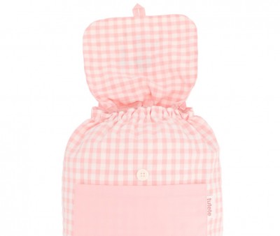 Mochila Pequeña Vichy Little Red Personalizable