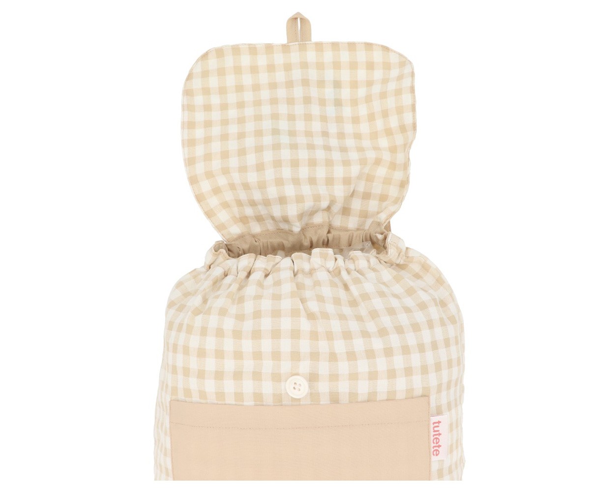 Petit Sac à Dos Vichy Funny Letters Personnalisable