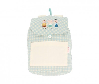 Mochila Pequeña Vichy The Three Little Pigs Personalizable