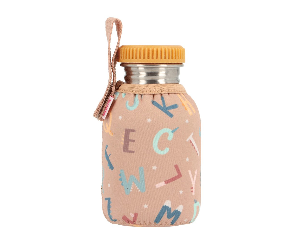 Botella Acero con Funda Funny Letters Personalizable 350ml