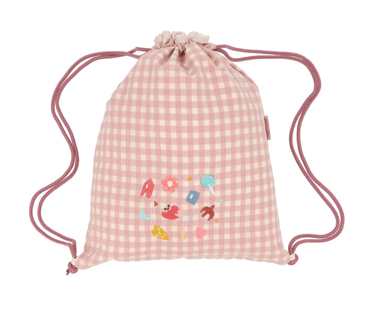 Mochila Saco Vichy Geometric Nature Personalizable