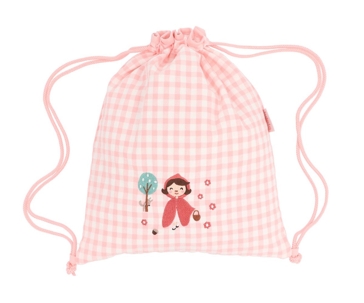 Mochila Saco Vichy Little Red Personalizable