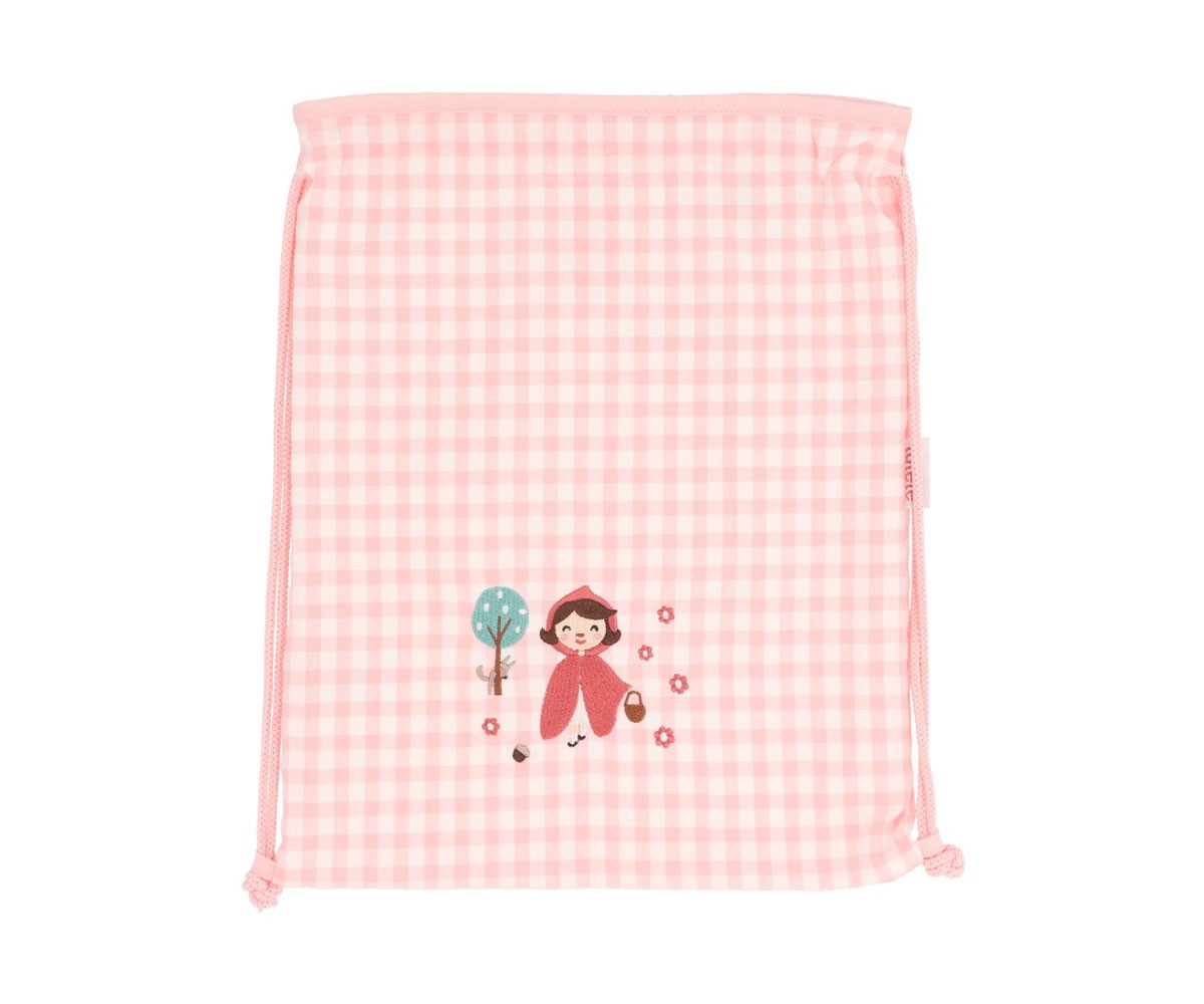 Mochila Saco Personalizável Vichy Little Red