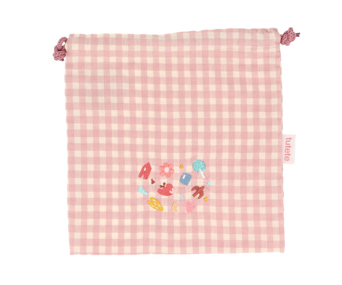 Sac à Goûter Vichy Geometric Nature Personnalisable