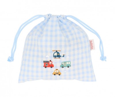 Bolsa  Merenda personalizável Vichy City Cars 