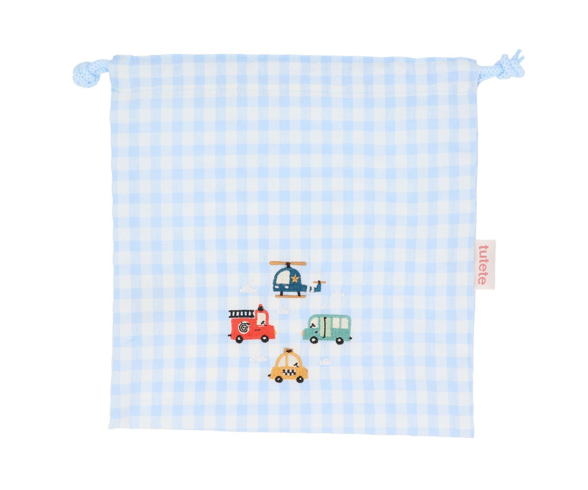 Bolsa  Merenda personalizável Vichy City Cars