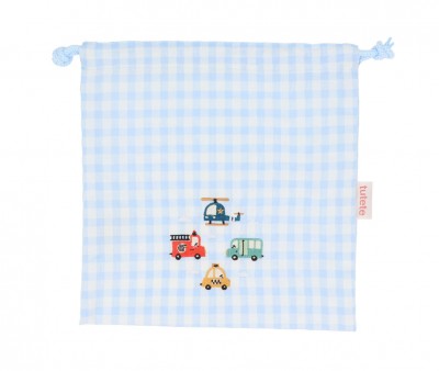 Bolsa  Merenda personalizável Vichy City Cars