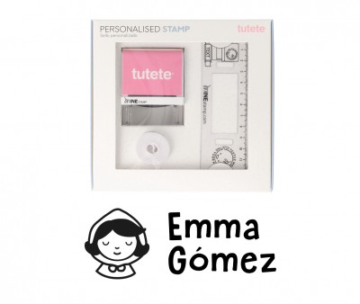 Sello Personalizado Little Red +  Cinta Blanca para Ropa Oscura