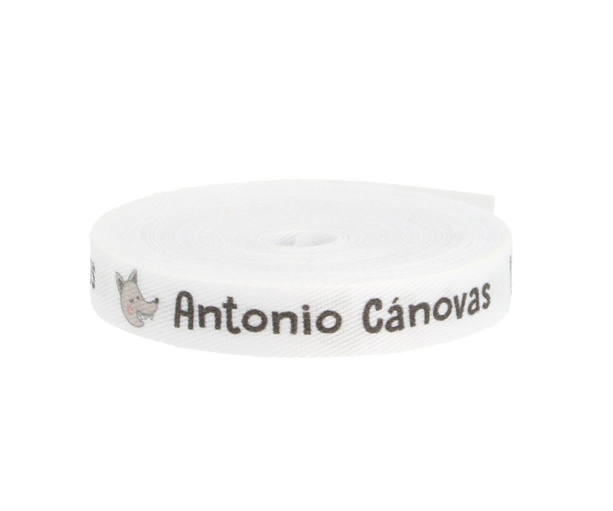 Cinta Marca Prendas Personalizada Lobo