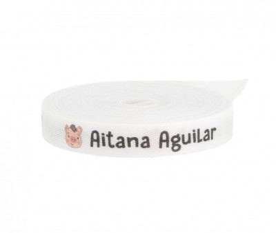 Cinta Marca Prendas Personalizada Cerdito