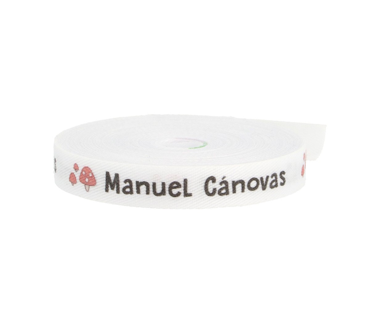 Cinta Marca Prendas Personalizada Seta