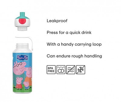 Botella Campus Pop-Up Peppa Pig 400ml
